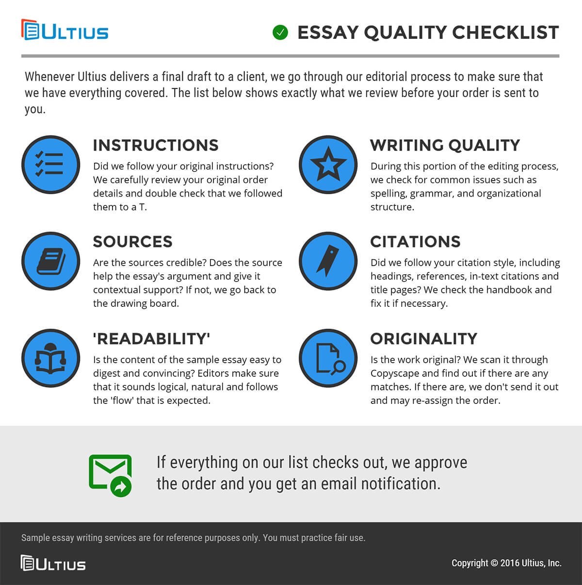 Purchased persuasive essay quality checklist