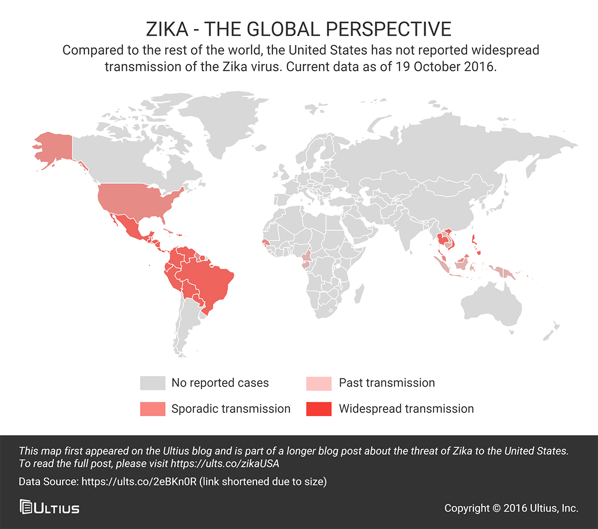Global transmission of the Zika virus | World map
